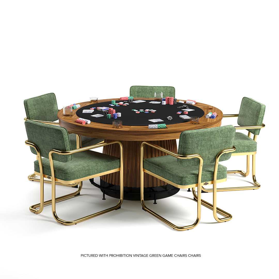 RAM Game Room Prohibition 60" Round Poker Table (PRO60TBL)
