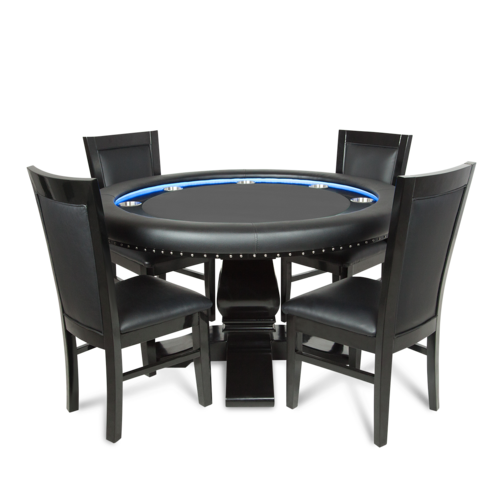 BBO Ginza LED 8-Person Poker Table with Dining Top (2BBO-GINZ)