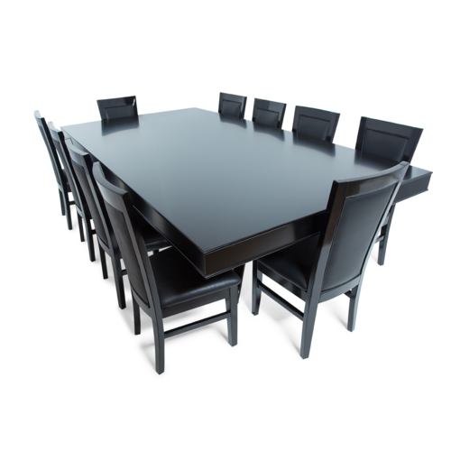 BBO Poker Tables Lumen HD LED 11-Person Poker Table with Dining Top (2BBO-LUM-1)