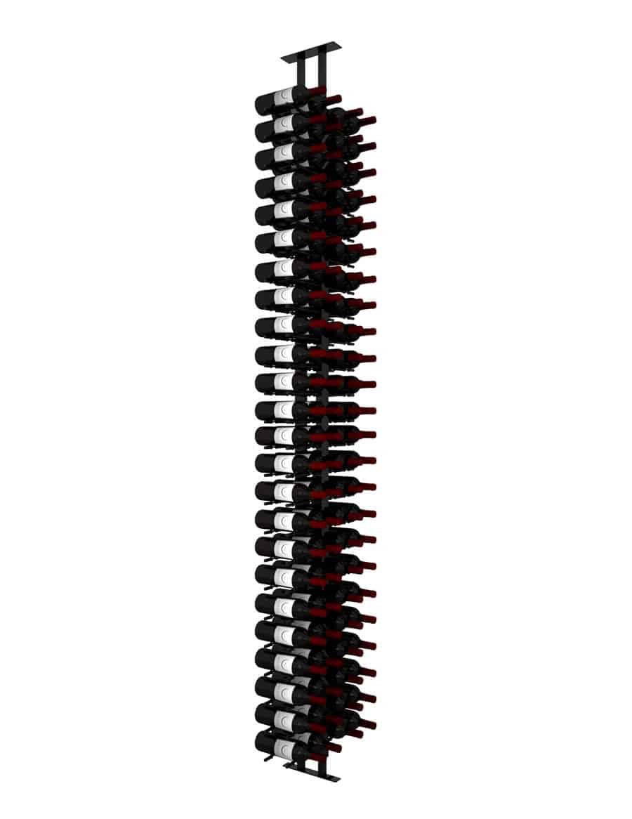 Ultra Wine Racks & Cellars Floor-to-Ceiling Mounted Wine Rack Display – 2-Sided (84 Bottles)