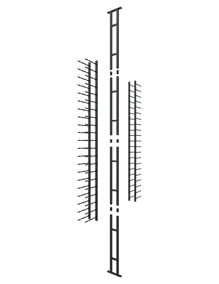 Ultra Wine Racks & Cellars Floor-to-Ceiling Mounted Wine Rack Display – 2-Sided (84 Bottles)