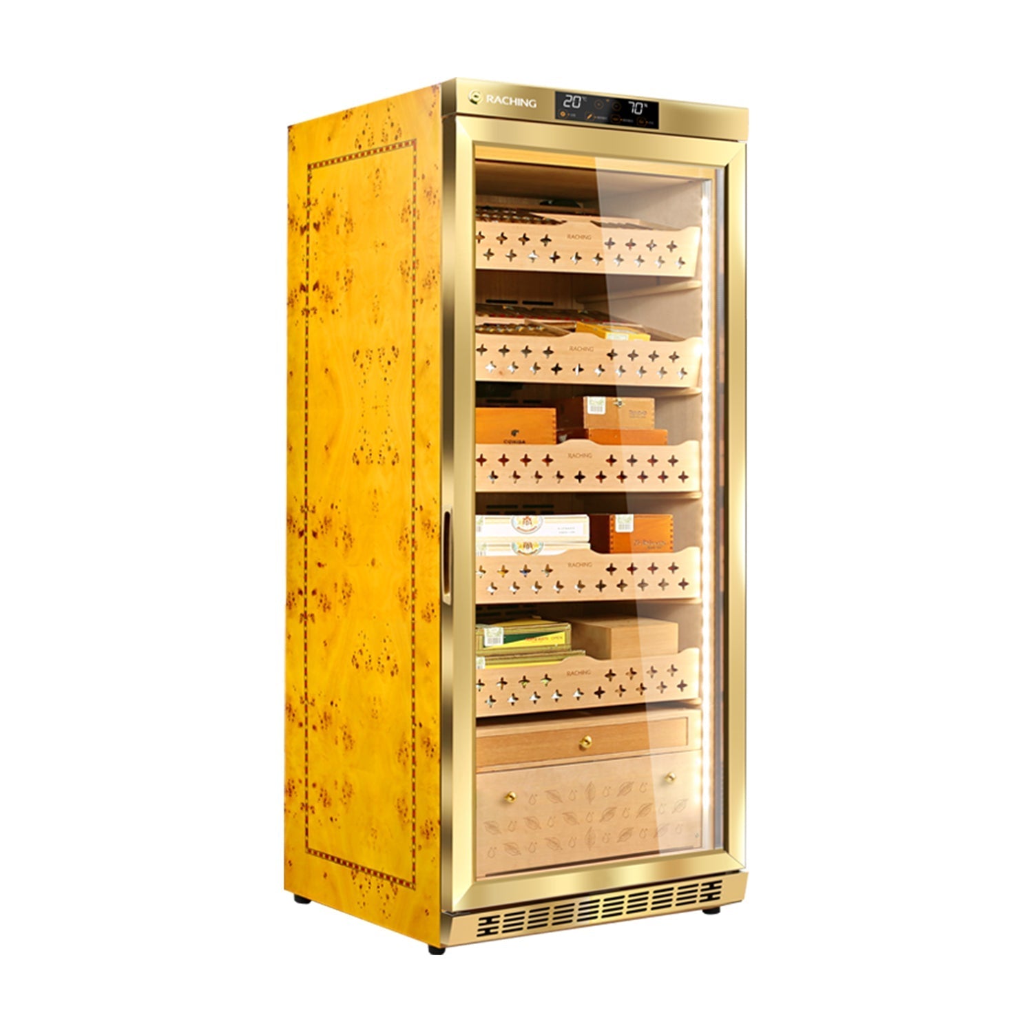 Raching MON1800A – Electric Climate Control Cabinet Humidor (1000–1200 Cigars)
