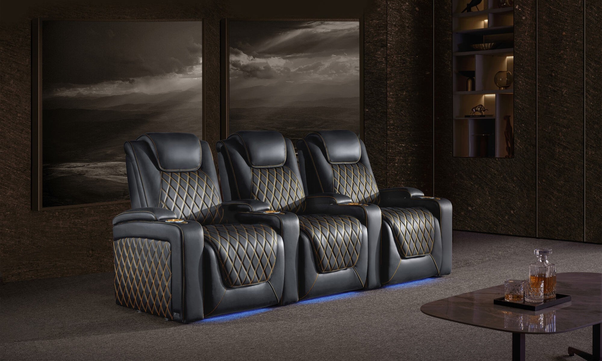 Valencia Oslo Ultimate 20K Italian Semi-Aniline Leather Theater Seating – 2025 Edition