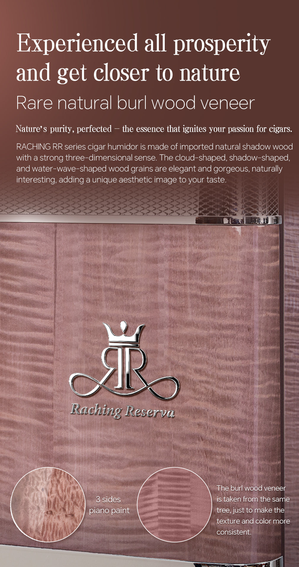 Raching Reserve San Diego Red - RR980 - Electronic Cigar Humidor
