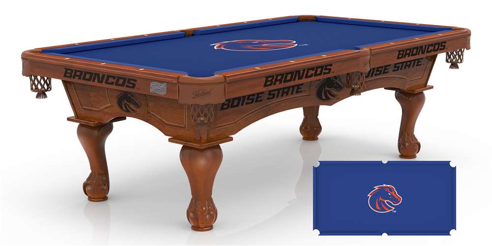 Holland Bar Stool Officially Licensed Logo 8 ft. Pool Table