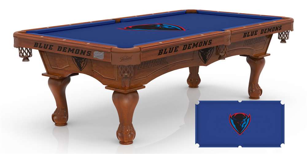 Holland Bar Stool Officially Licensed Logo 8 ft. Pool Table