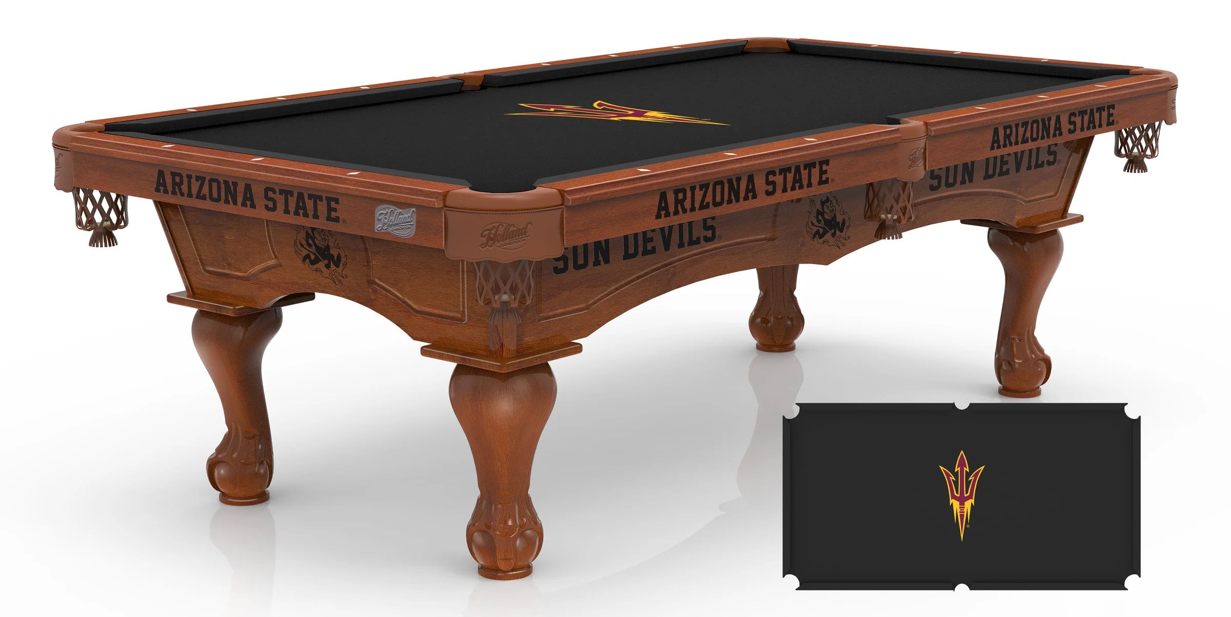 Holland Bar Stool Officially Licensed Logo 8 ft. Pool Table