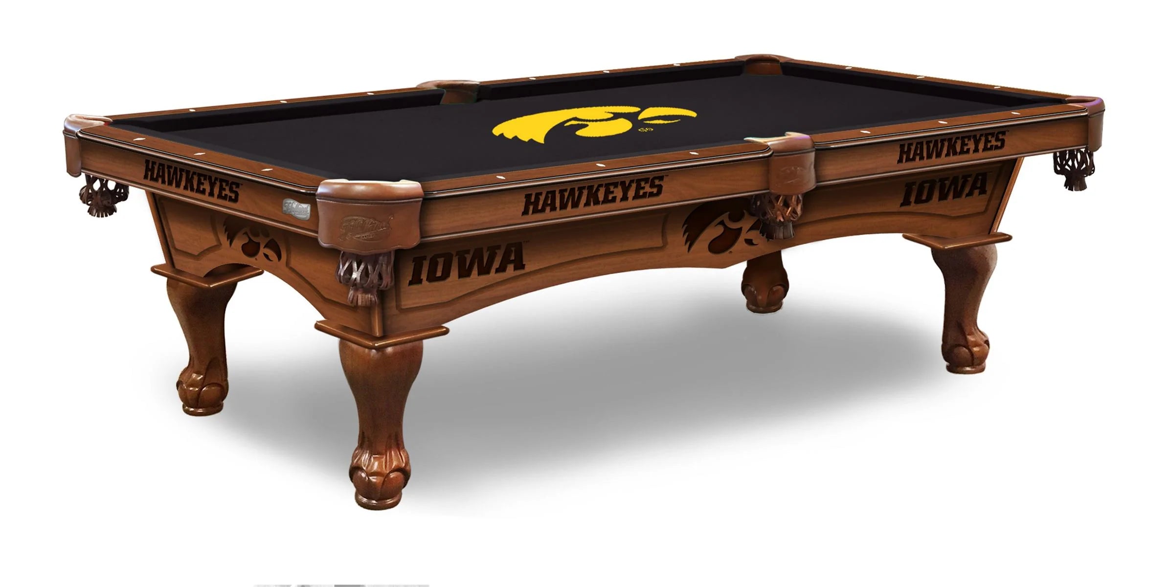 Holland Bar Stool Officially Licensed Logo 8 ft. Pool Table