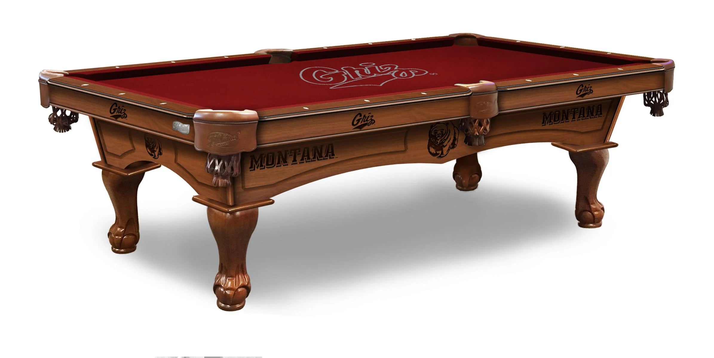 Holland Bar Stool Officially Licensed Logo 8 ft. Pool Table