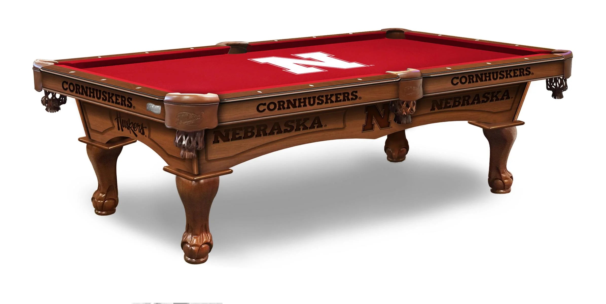 Holland Bar Stool Officially Licensed Logo 8 ft. Pool Table