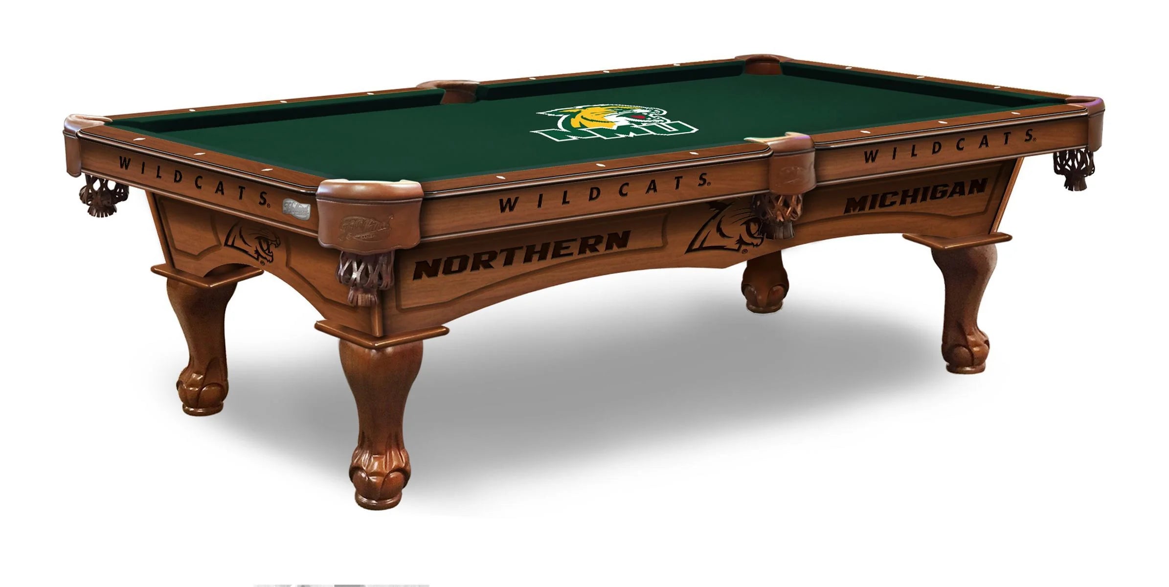 Holland Bar Stool Officially Licensed Logo 8 ft. Pool Table