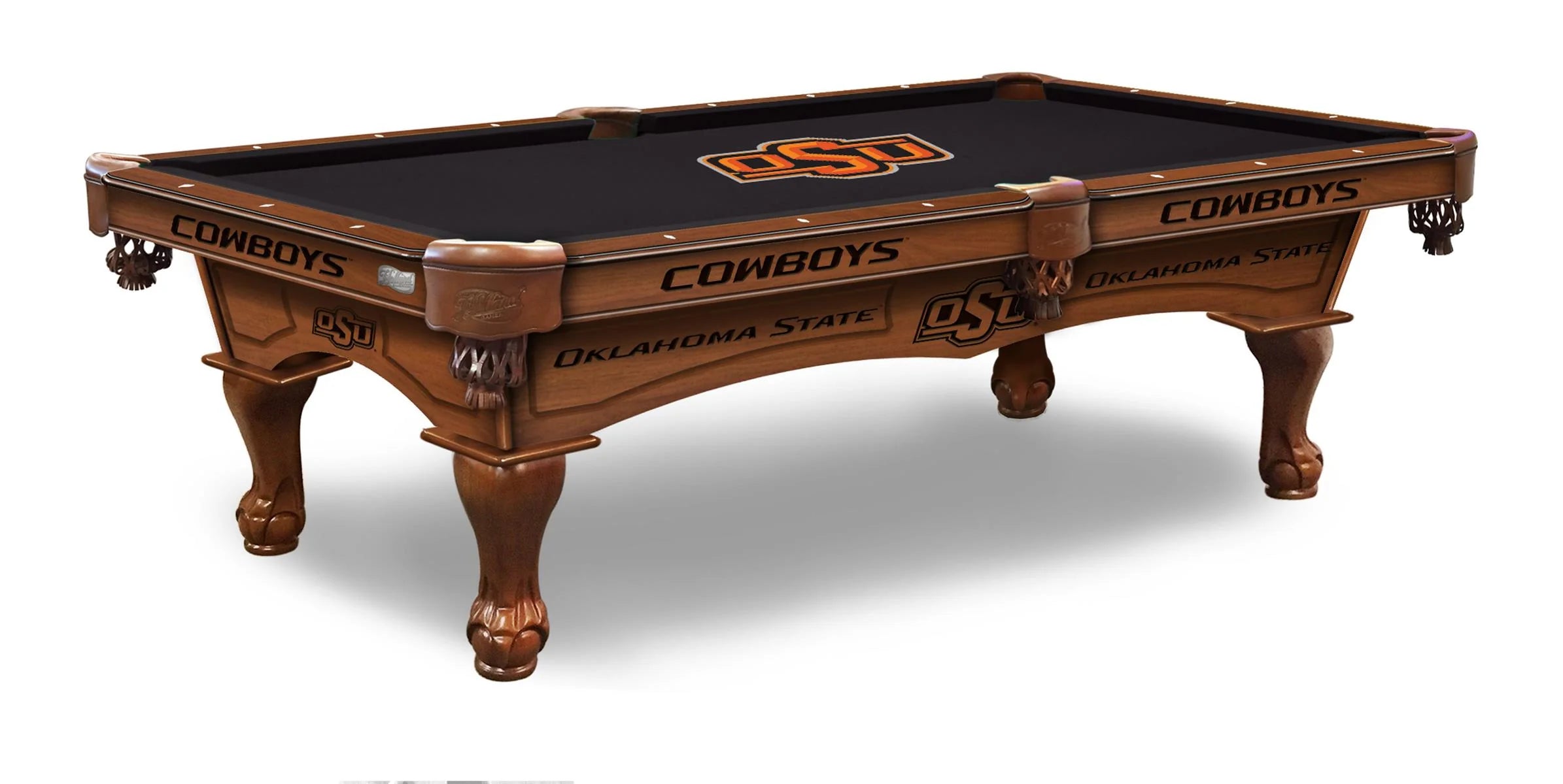 Holland Bar Stool Officially Licensed Logo 8 ft. Pool Table