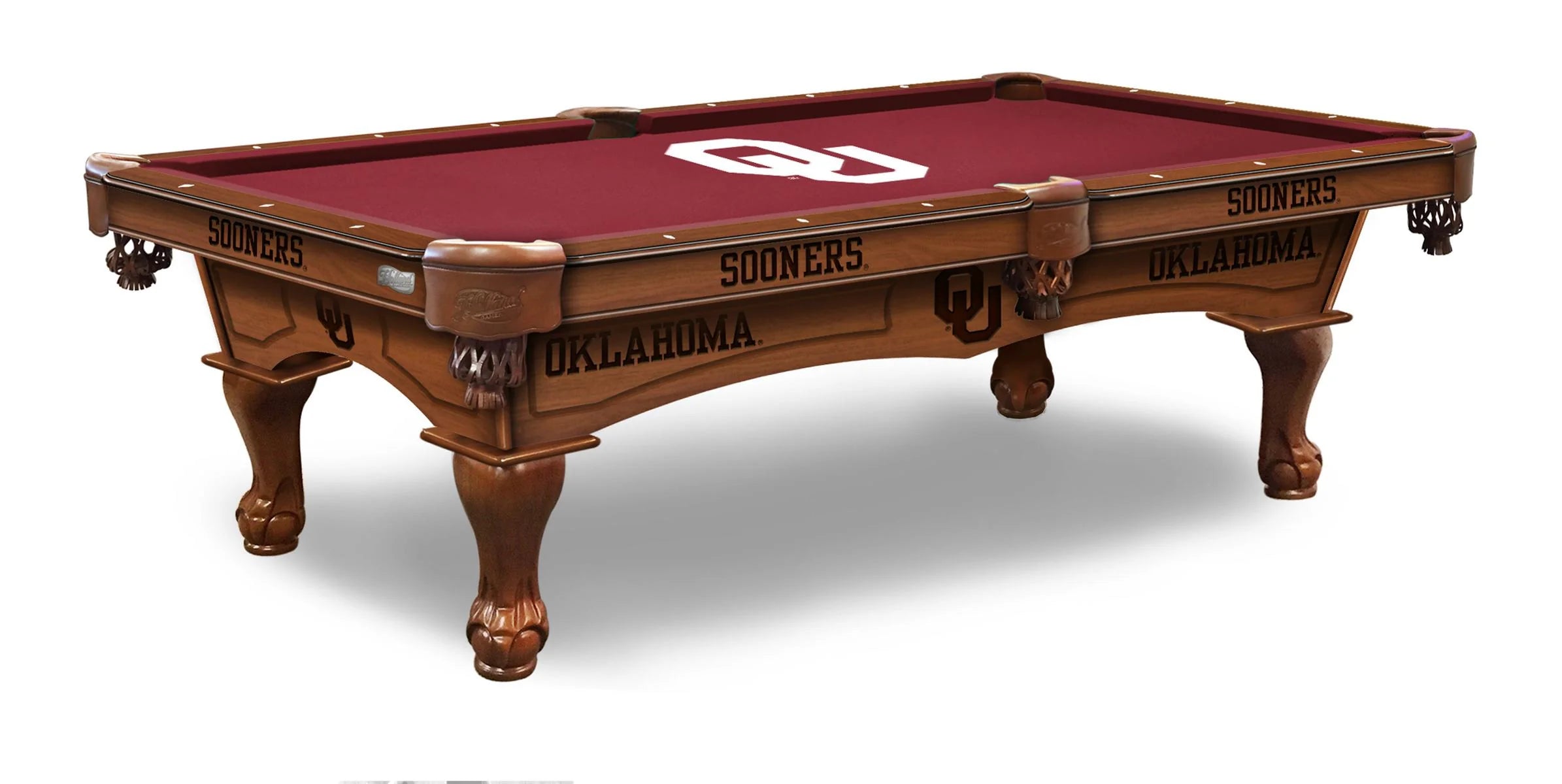Holland Bar Stool Officially Licensed Logo 8 ft. Pool Table