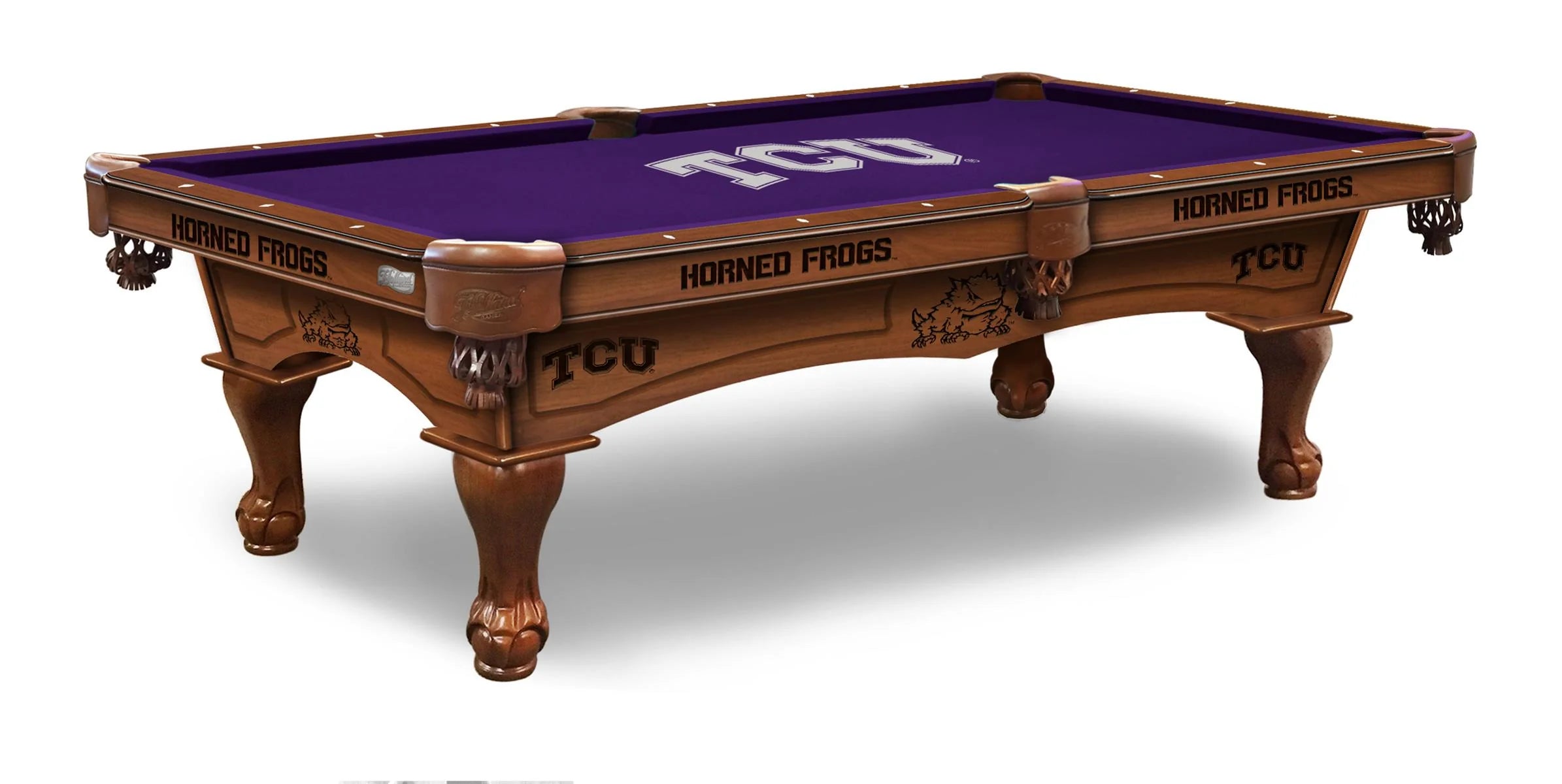 Holland Bar Stool Officially Licensed Logo 8 ft. Pool Table
