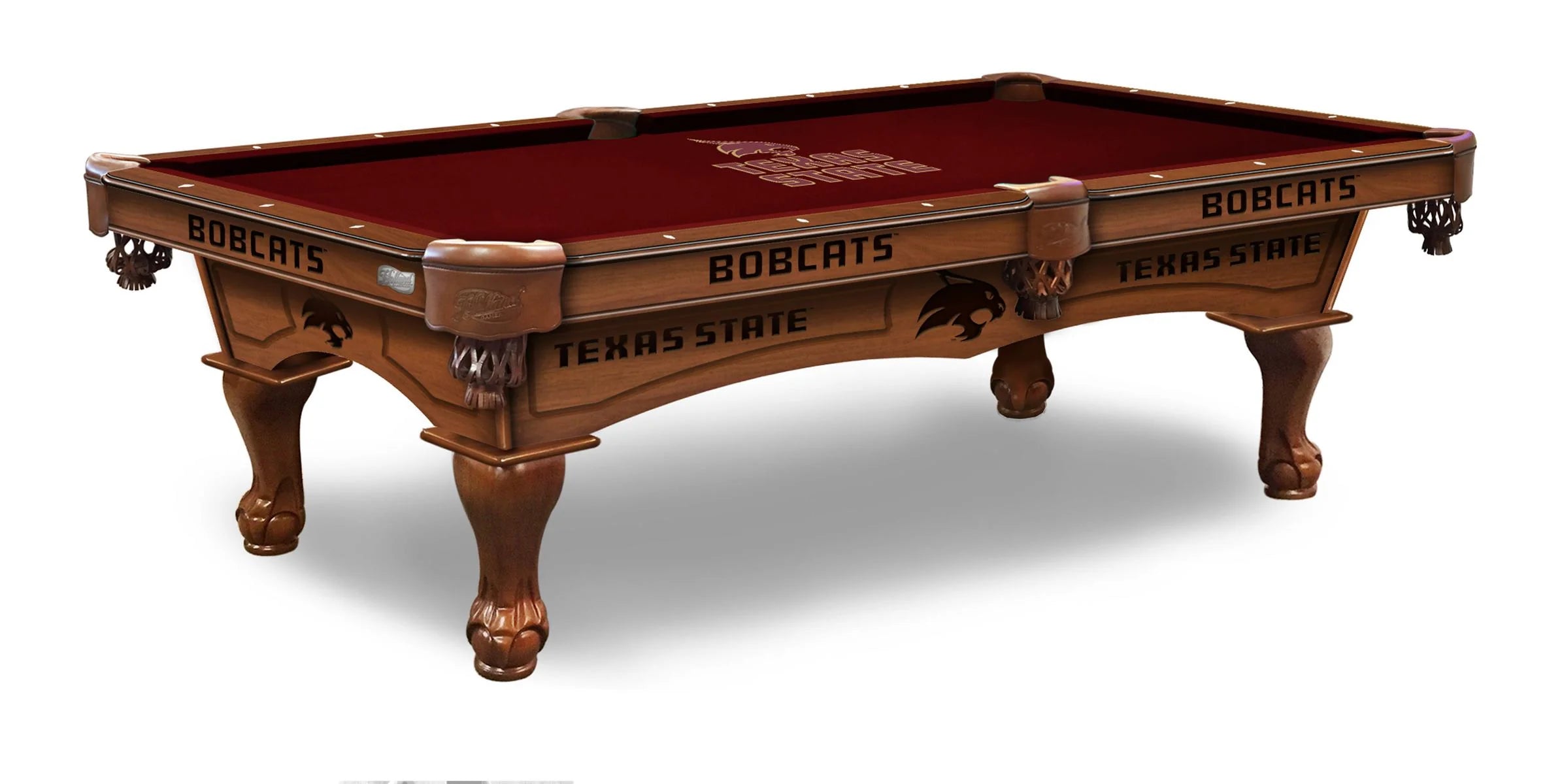 Holland Bar Stool Officially Licensed Logo 8 ft. Pool Table