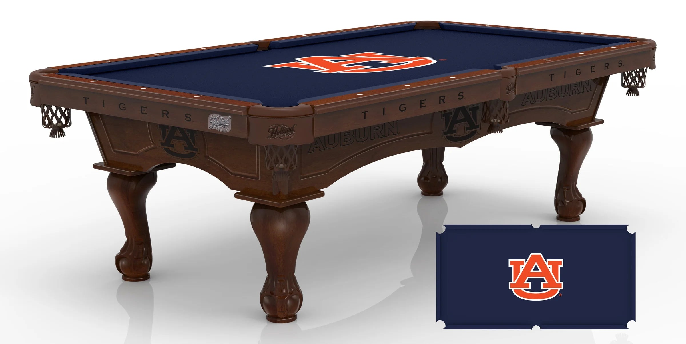 Holland Bar Stool Officially Licensed Logo 8 ft. Pool Table