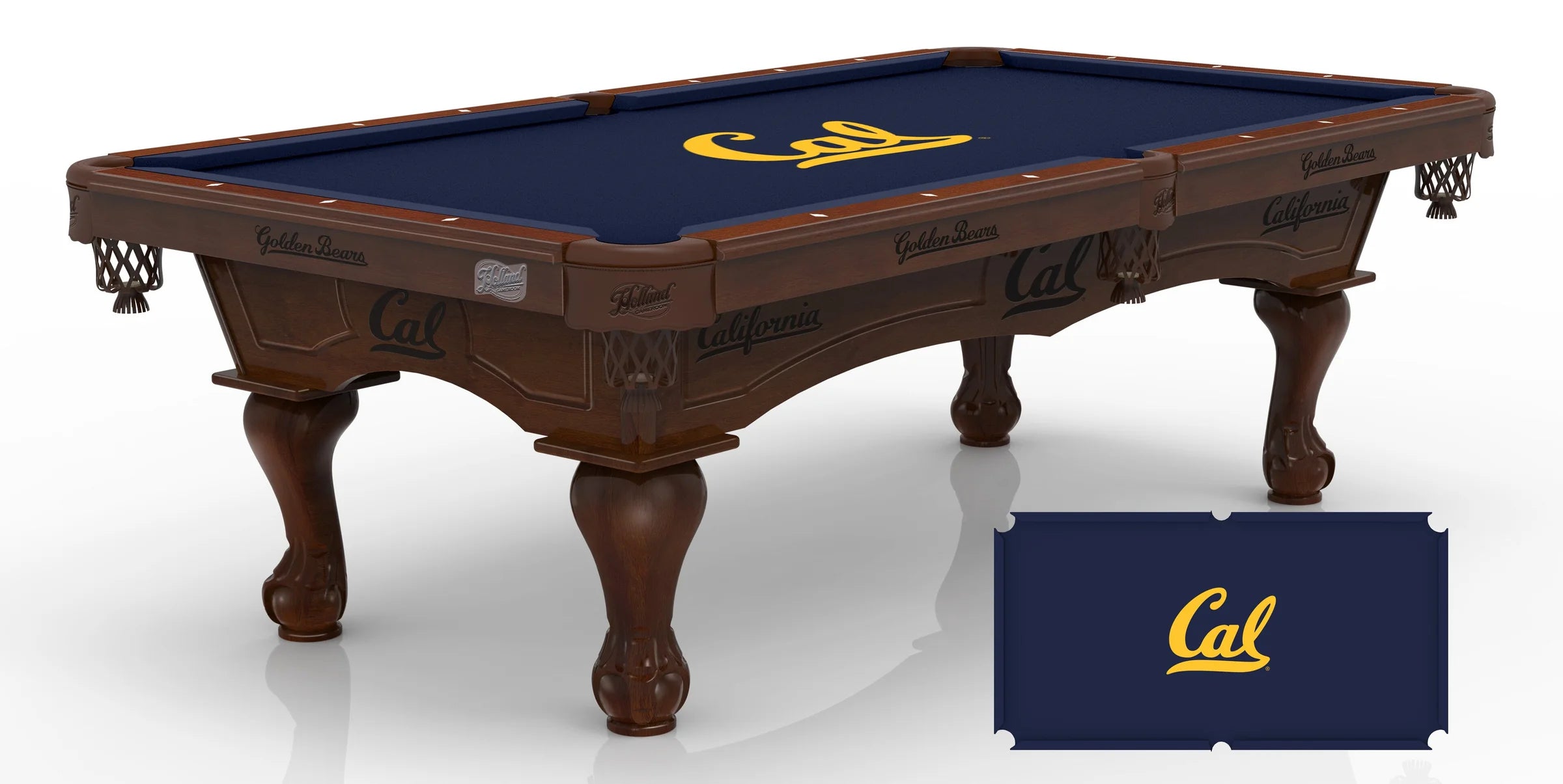 Holland Bar Stool Officially Licensed Logo 8 ft. Pool Table