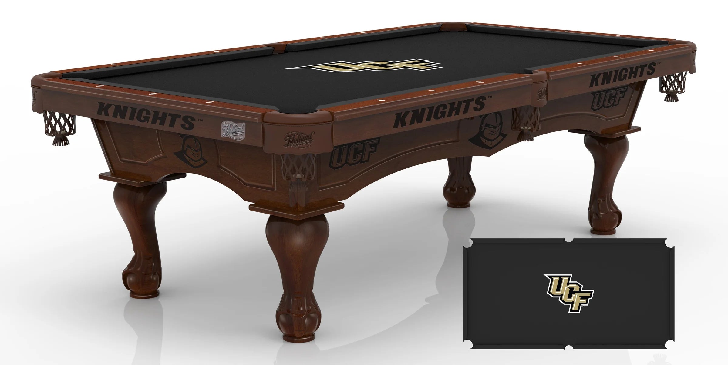 Holland Bar Stool Officially Licensed Logo 8 ft. Pool Table