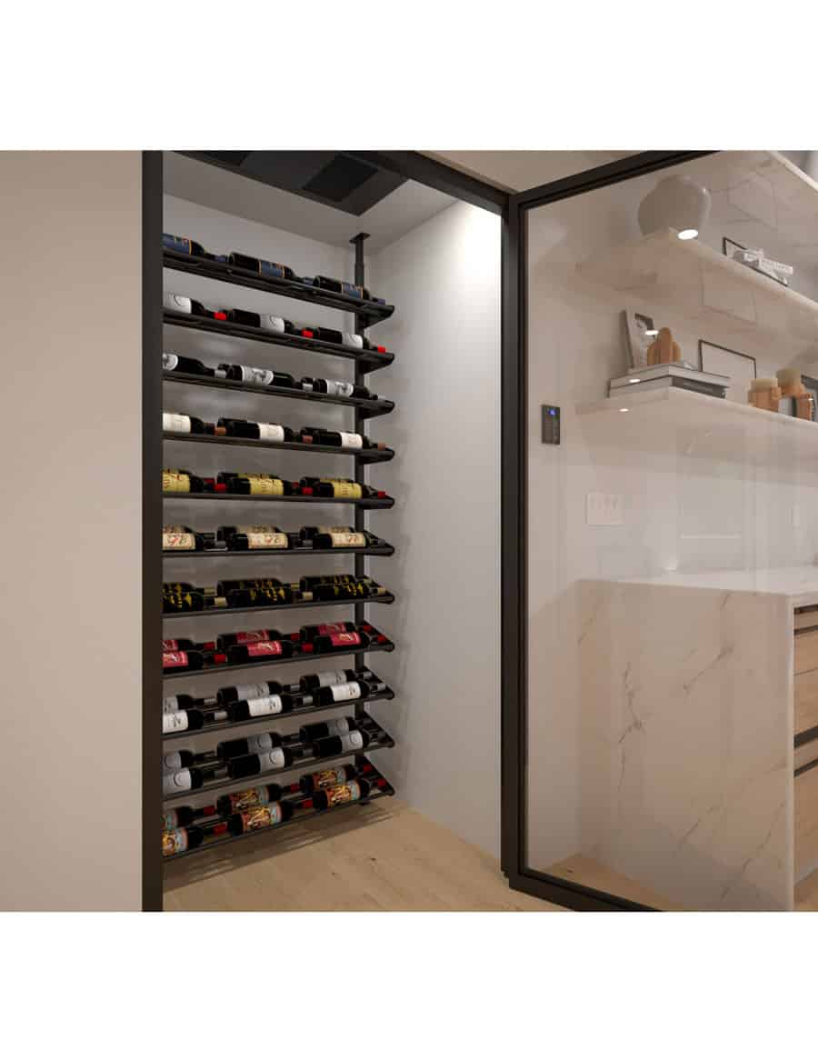 Ultra Wine Racks & Cellars Showcase Standard Cascade Kits (66–99 Bottles)