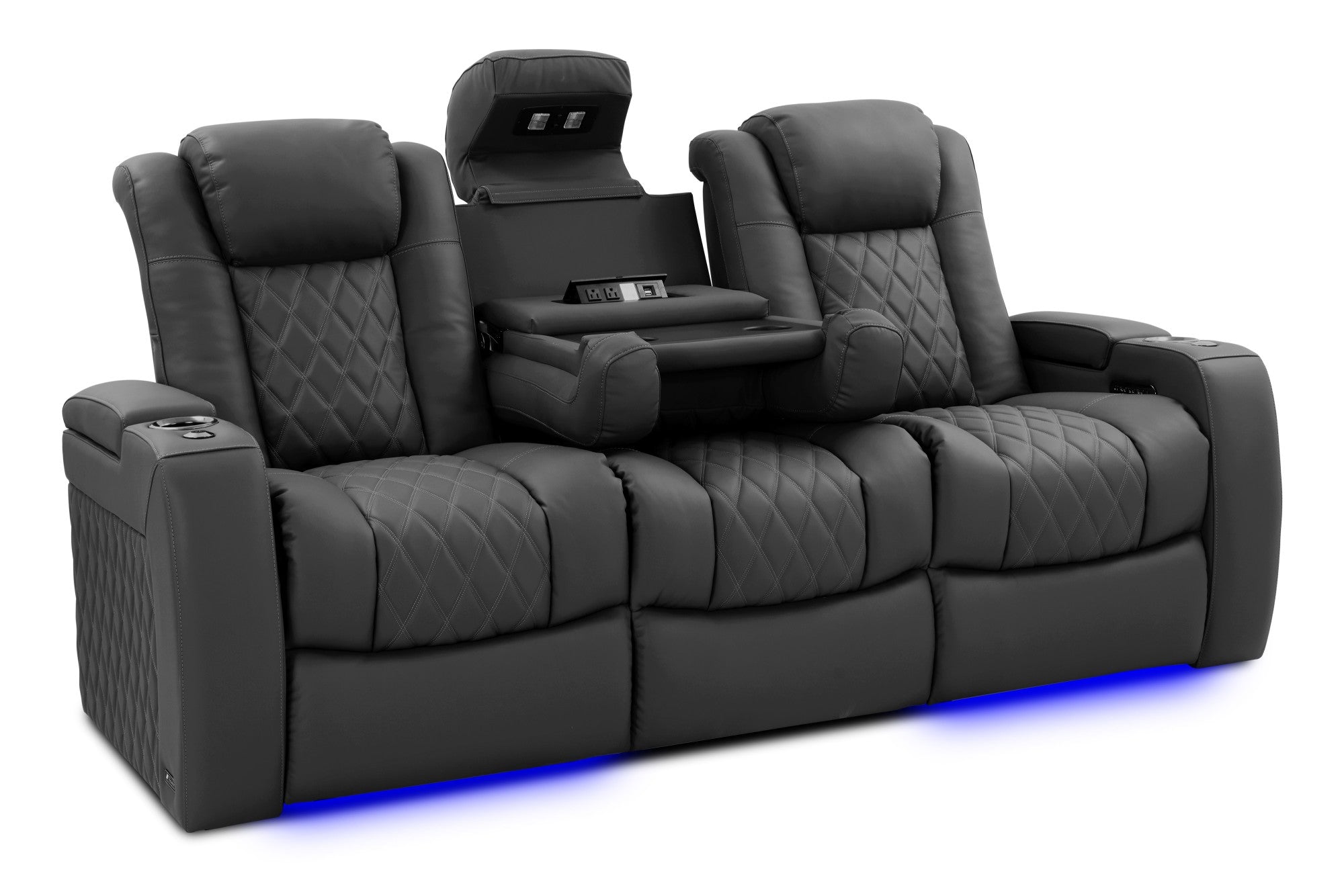 Valencia Tuscany Luxury Console Italian Leather Home Theater Seating – 2025 Edition