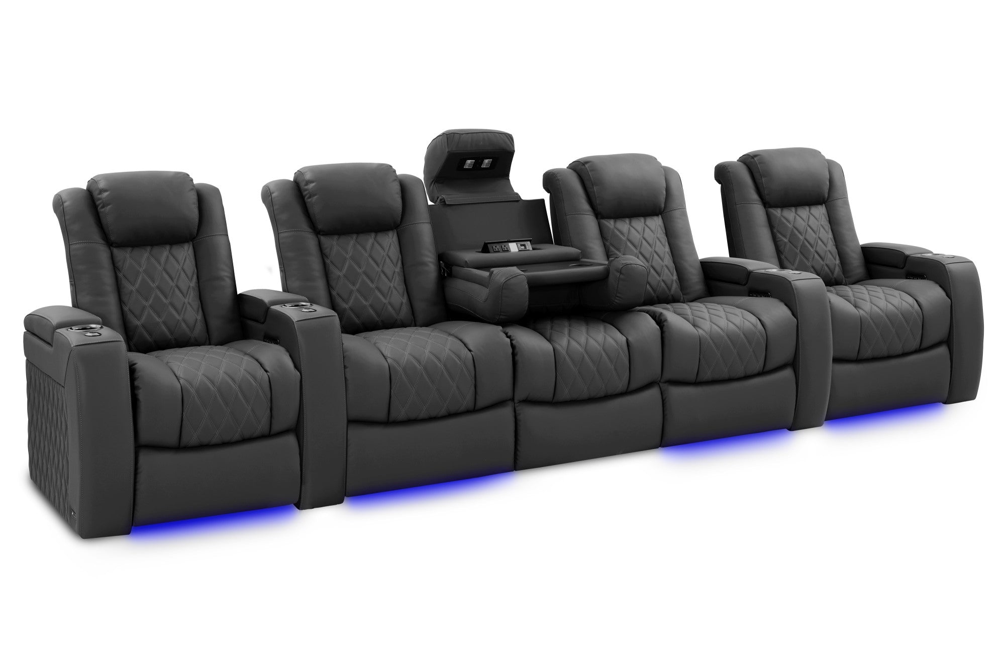 Valencia Tuscany Luxury Console Italian Leather Home Theater Seating – 2025 Edition