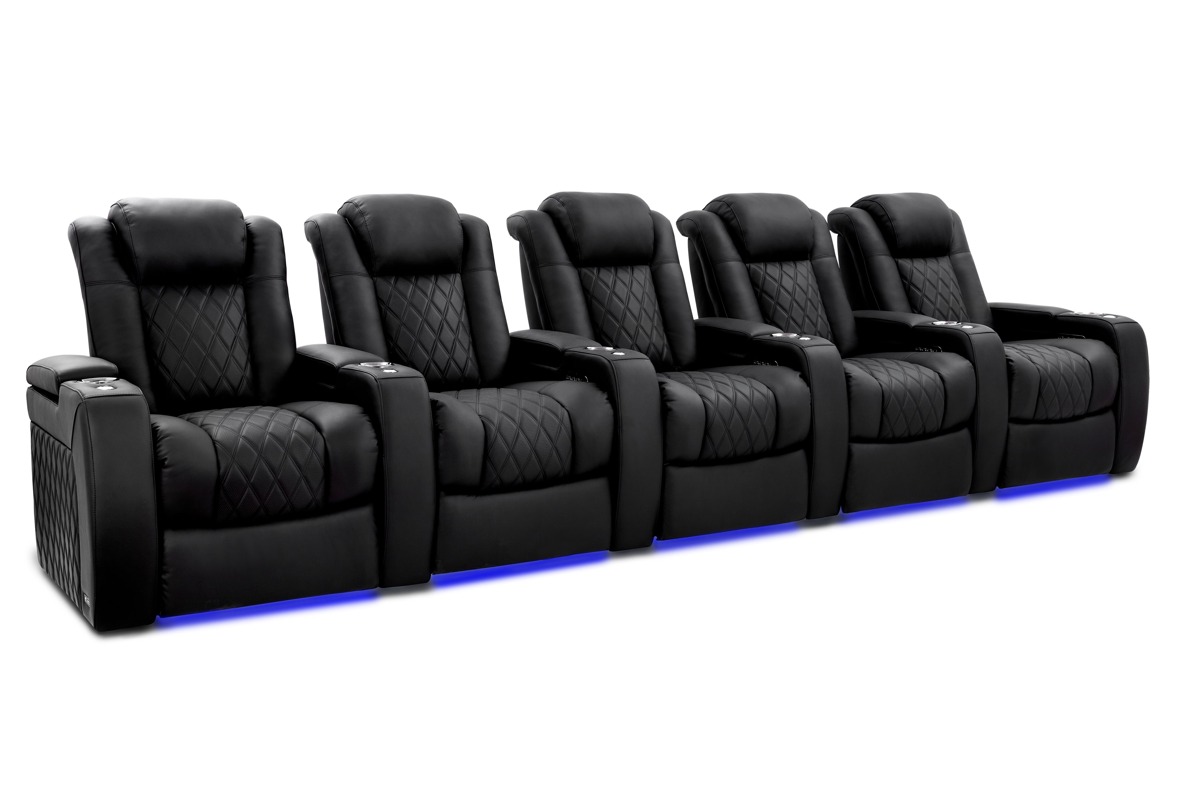 Valencia Tuscany Ultimate Heat & Ventilation Italian Semi-Aniline Leather Theater Seating