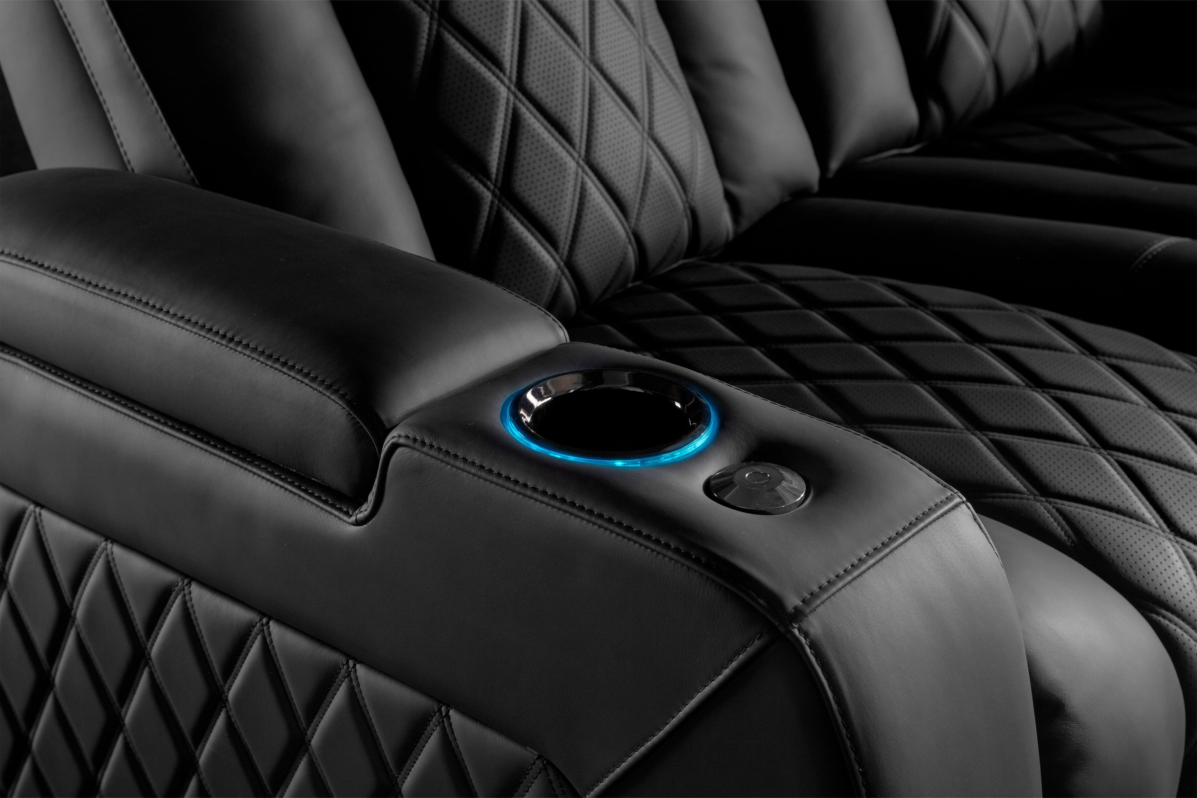 Valencia Tuscany Ultimate Heat & Ventilation Italian Semi-Aniline Leather Theater Seating