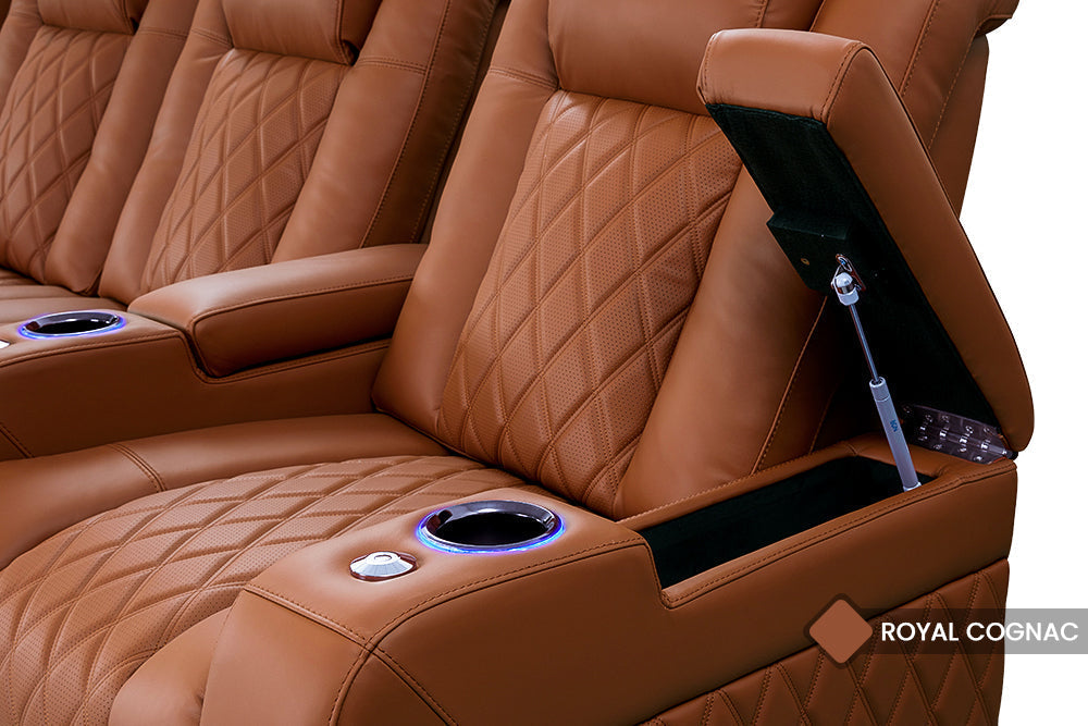 Valencia Tuscany Ultimate 20K Italian Semi-Aniline Leather Theater Seating – 2025 Ultimate Luxury Edition