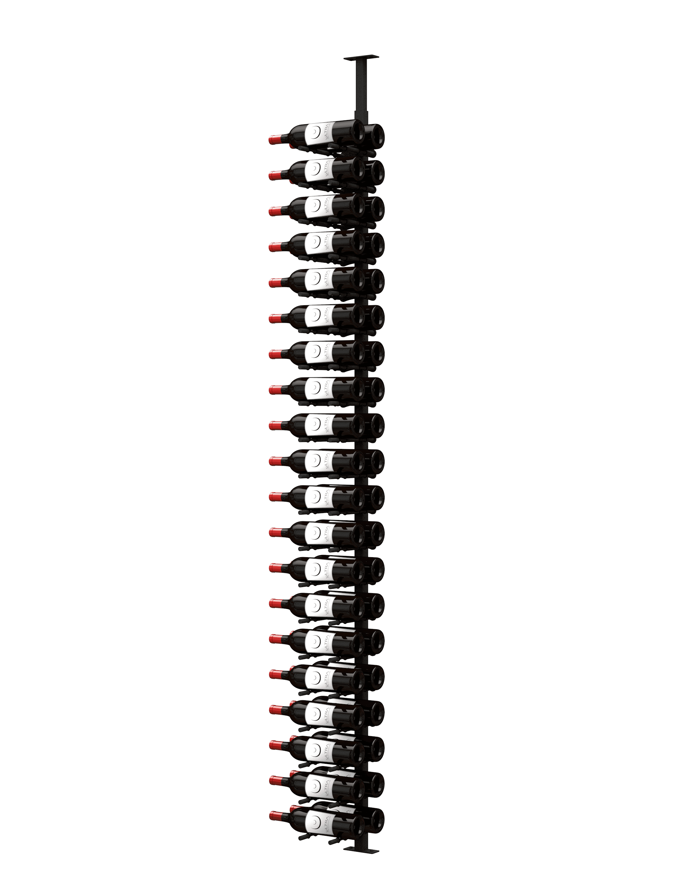 Ultra Wine Racks & Cellars HZ Minimalist Series 1-Sided Wine Rack Display (40 Bottles)