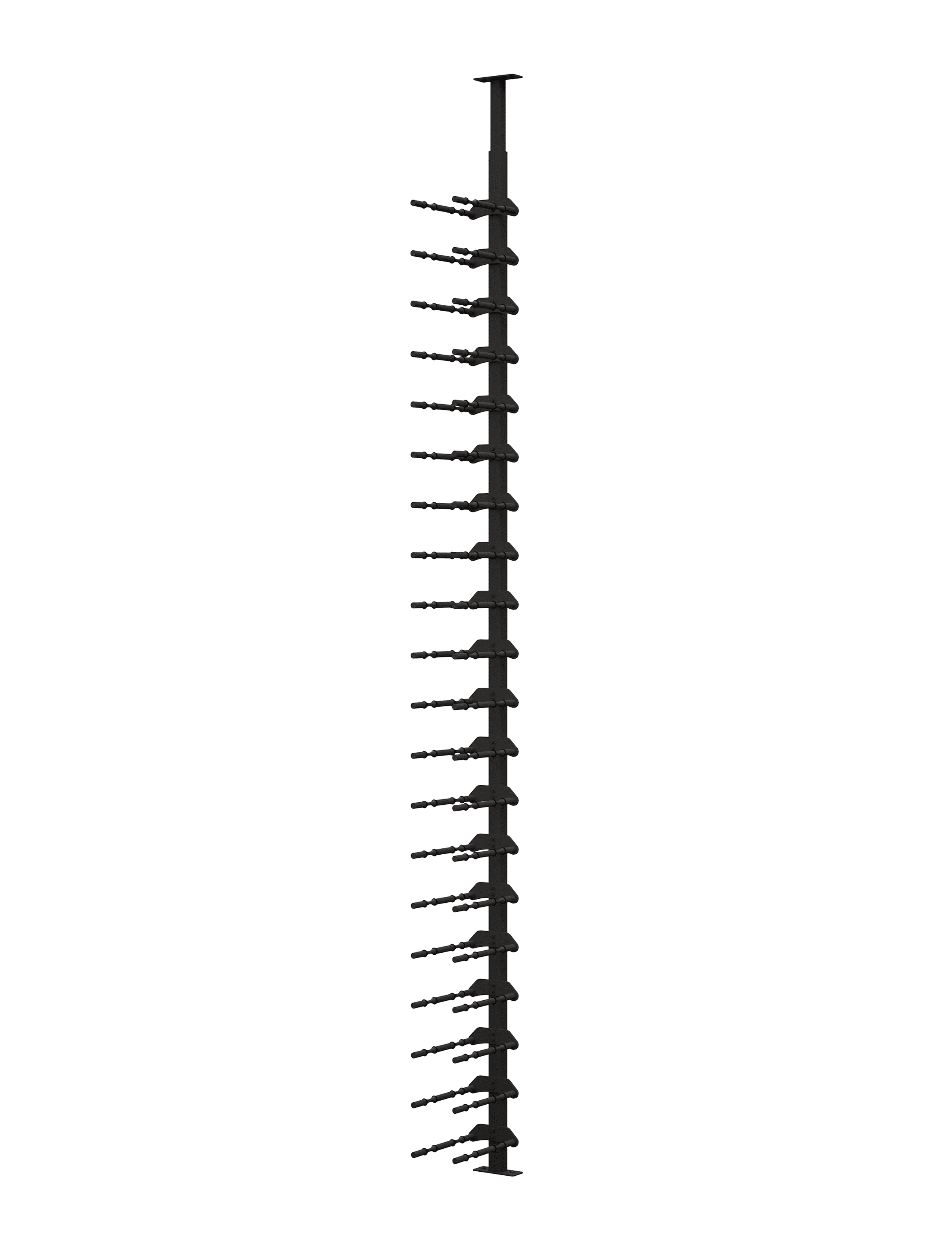 Ultra Wine Racks & Cellars HZ Minimalist Series 1-Sided Wine Rack Display (40 Bottles)