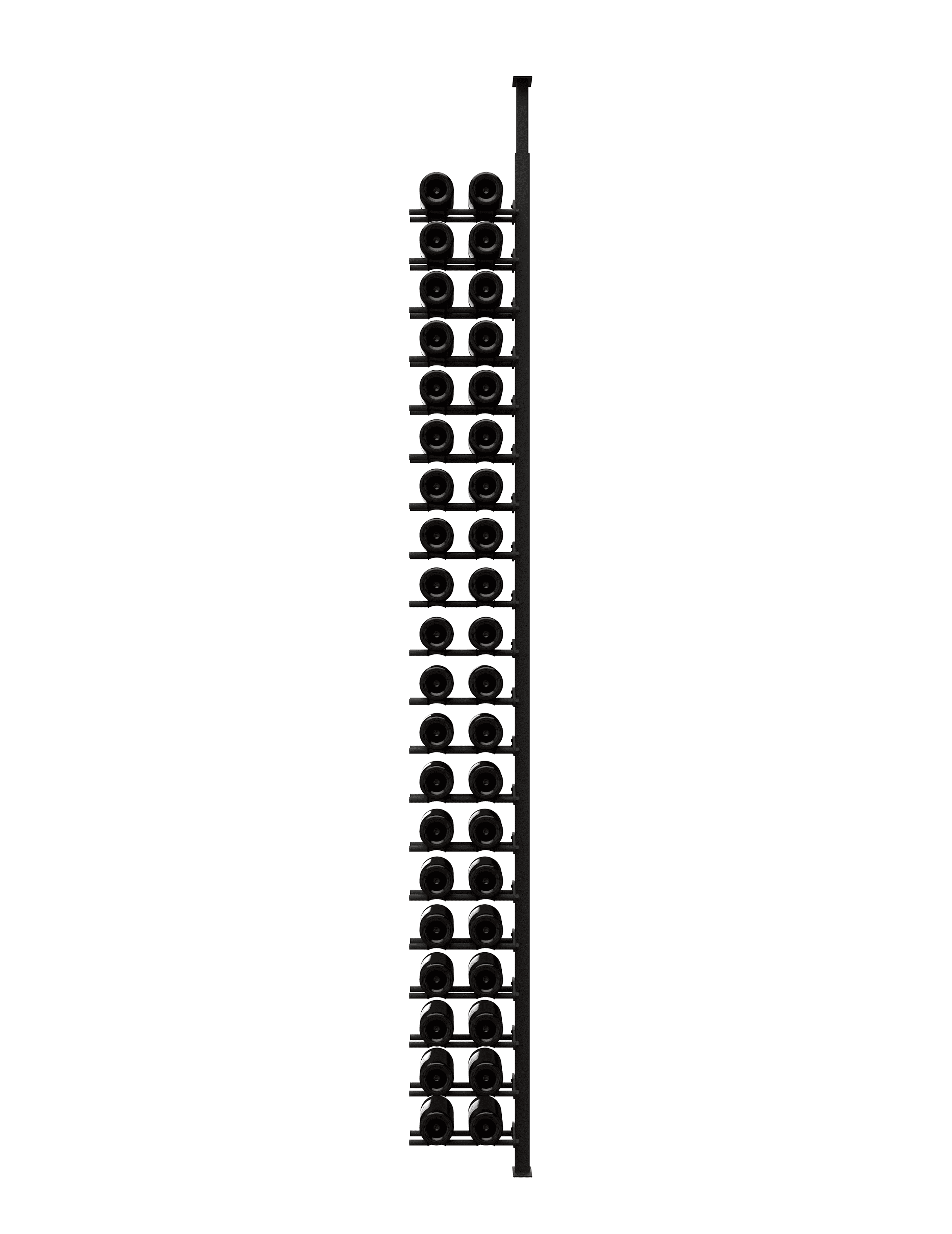 Ultra Wine Racks & Cellars HZ Minimalist Series 1-Sided Wine Rack Display (40 Bottles)