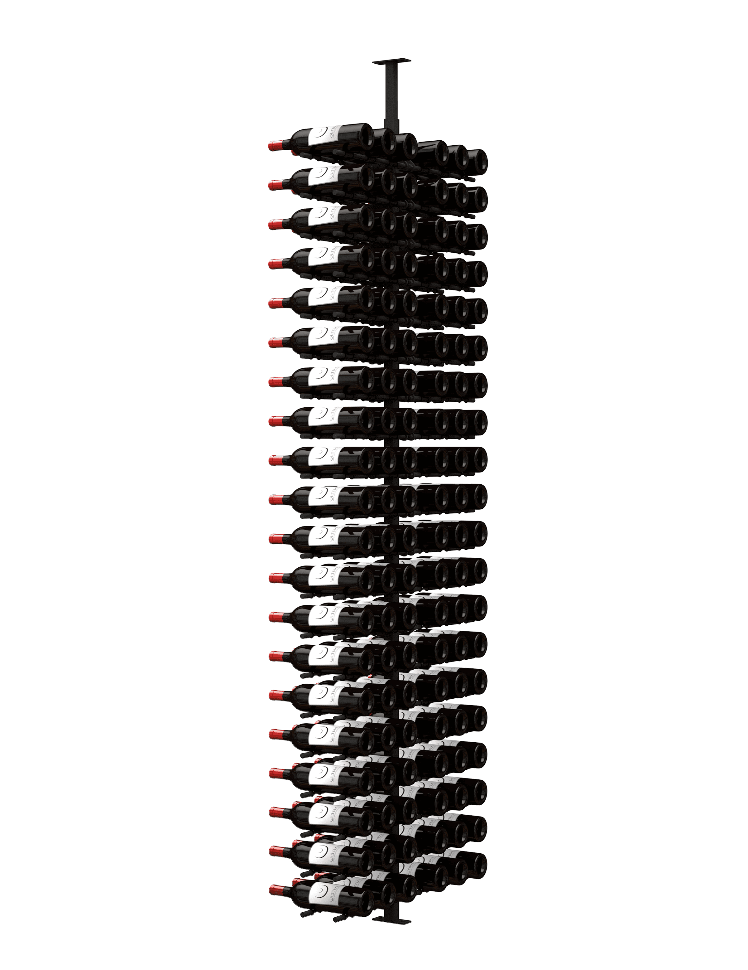 Ultra Wine Racks & Cellars HZ Minimalist Series 2-Sided Wine Rack Display (120 Bottles)