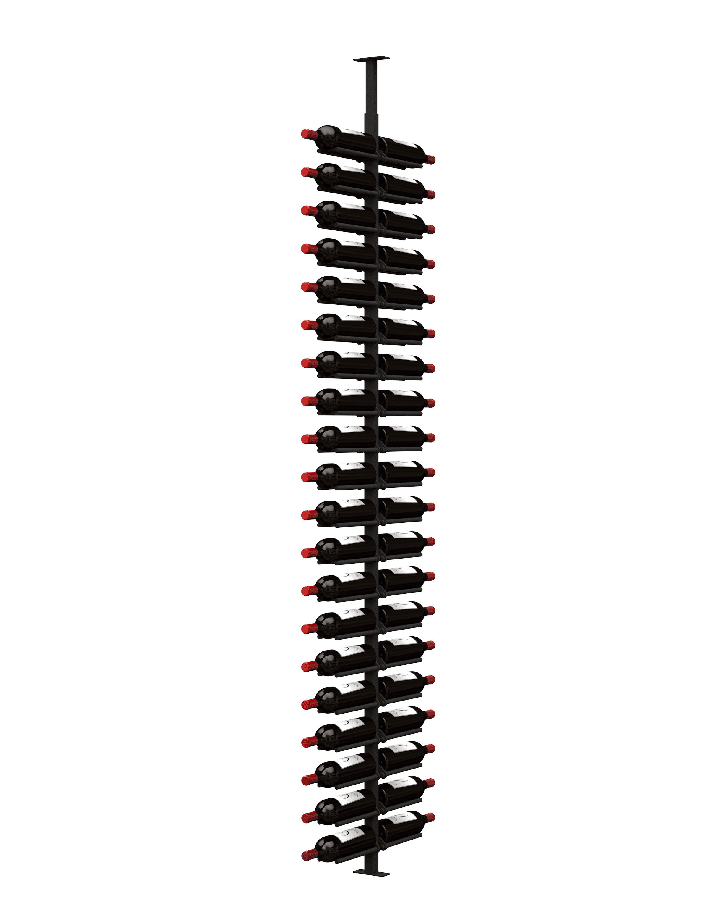 Ultra Wine Racks & Cellars ST Minimalist Series 2-Sided Wine Rack Display (40 Bottles)