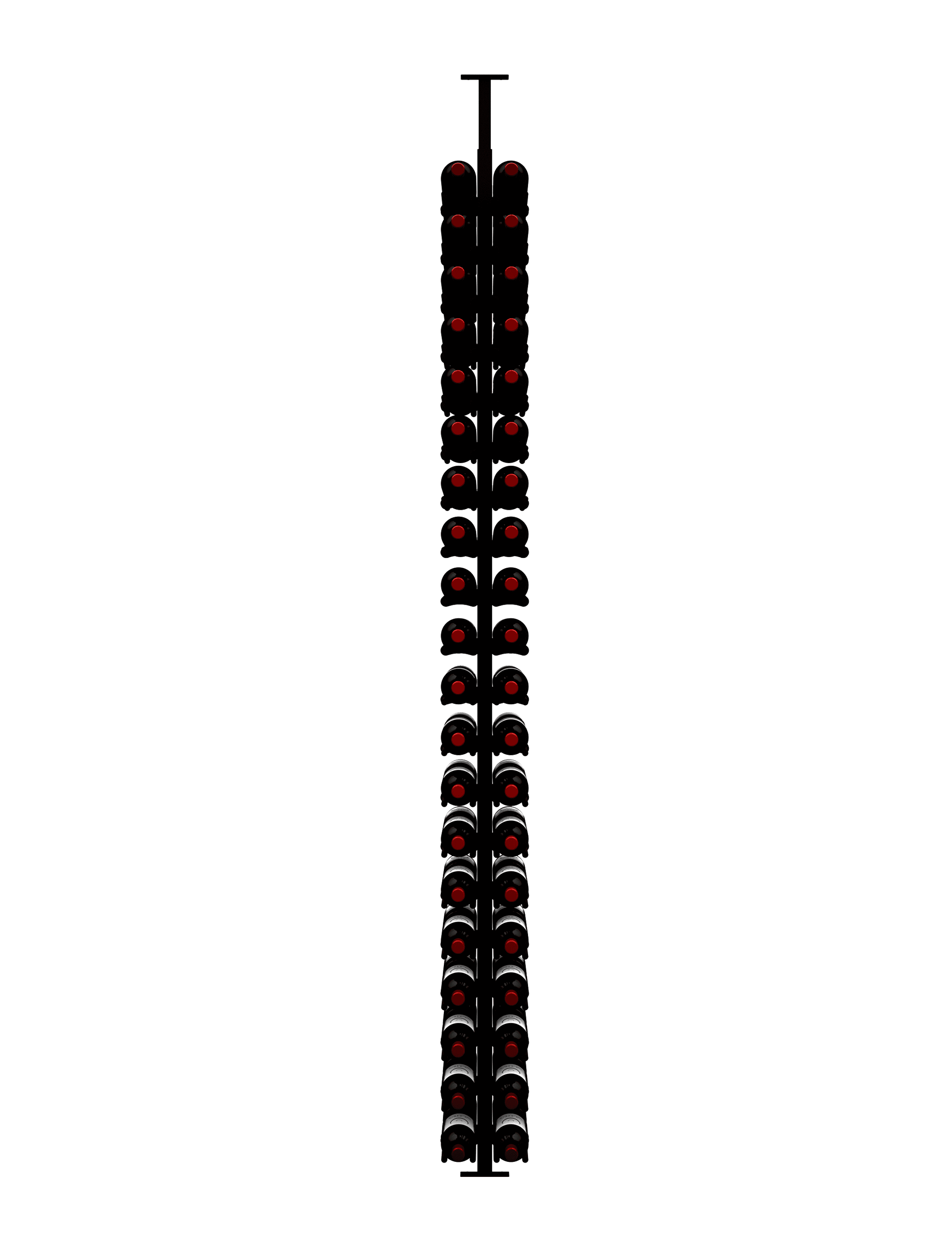 Ultra Wine Racks & Cellars ST Minimalist Series 2-Sided Wine Rack Display (80 Bottles)