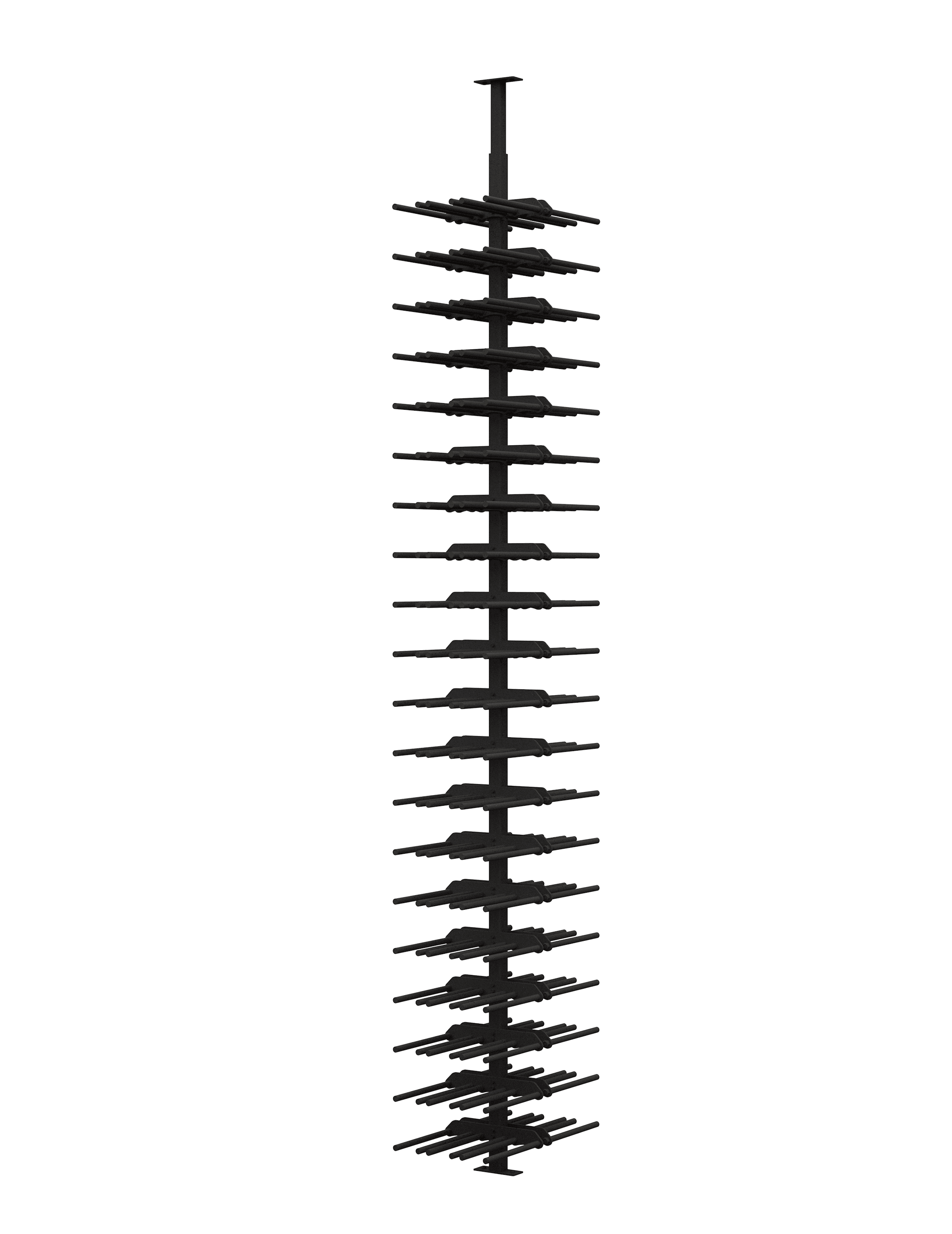 Ultra Wine Racks & Cellars ST Minimalist Series 2-Sided Wine Rack Display (120 Bottles)