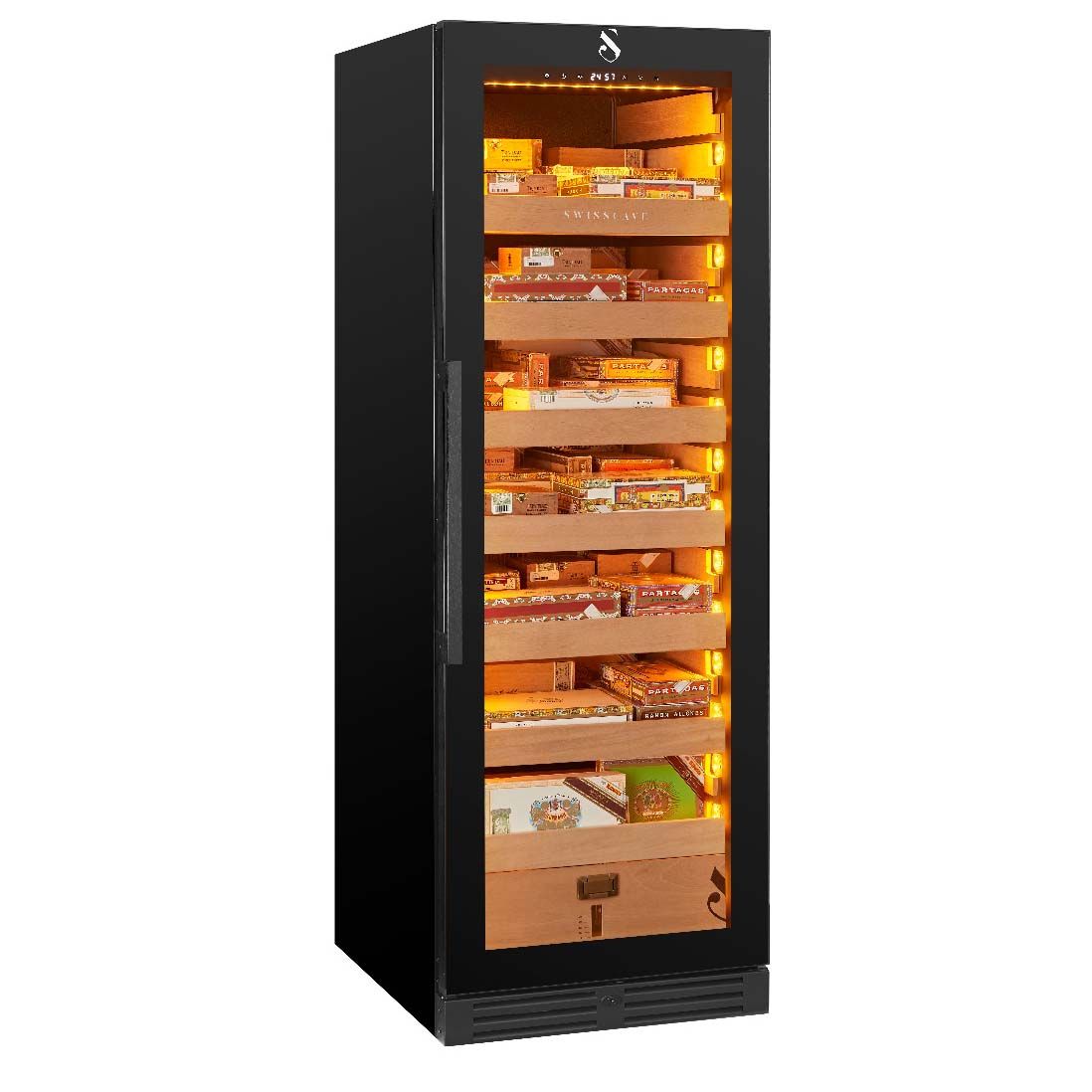 SWISSCAVE Humidor CLB-460 – 172cm, Capacity up to 2,800 Cigars