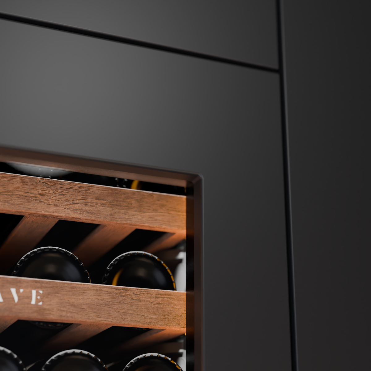 SWISSCAVE WUB-60DFP Dual Zone Wine Cooler – 60cm Built-Under, 39 Bottles, Panel Ready