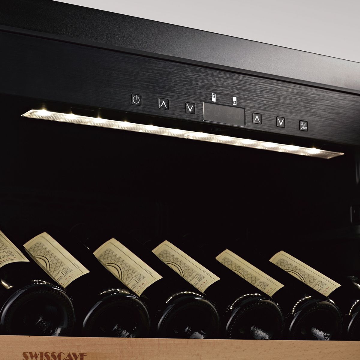 SWISSCAVE WLB-460F-MIX Single Zone Wine Cooler – 172cm, 163 Bottle Capacity