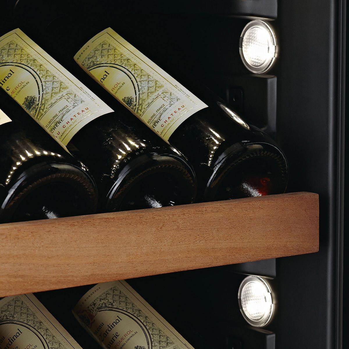 SWISSCAVE WLB-460DFLD-MIX Dual Zone Wine Cooler – 172cm, 144 Bottle Presentation Cabinet