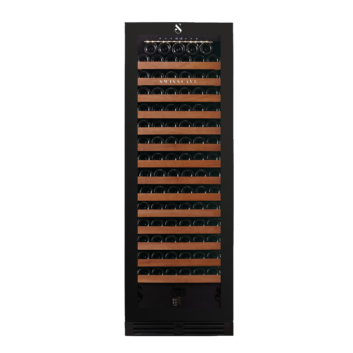 SWISSCAVE WLB-460FL-HU-MIX Single Zone Wine Cooler – 172cm, 152 Bottle Capacity