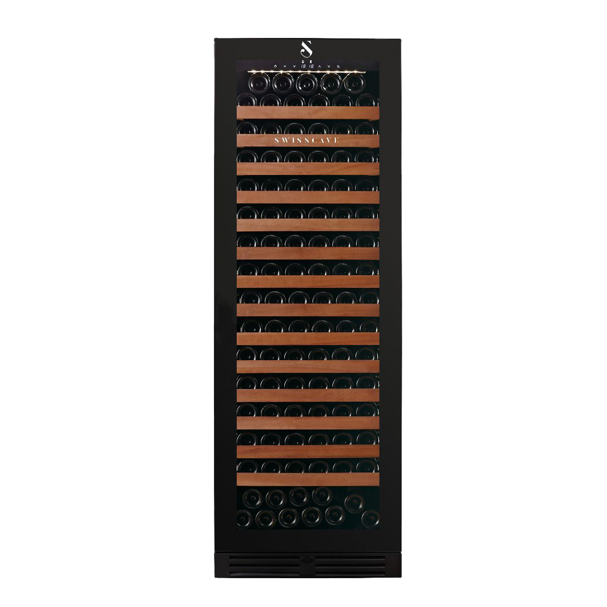 SWISSCAVE WLB-460FL-MIX Single Zone Wine Cooler – 172cm, 163 Bottle Capacity