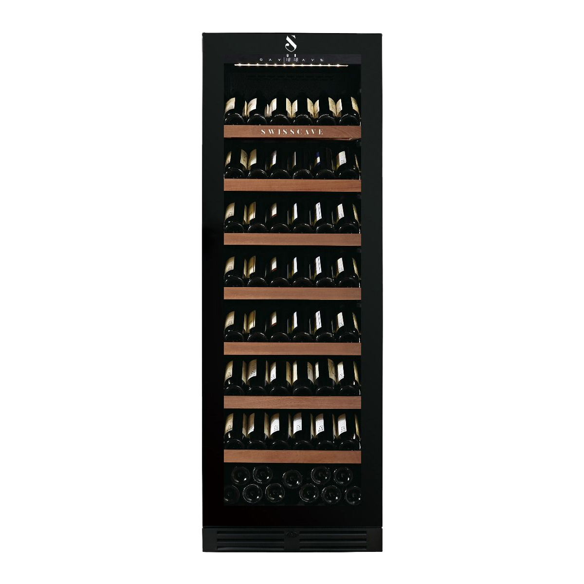 SWISSCAVE WLB-460FLD-MIX Single Zone Wine Cooler – 172cm, 151 Bottle Capacity