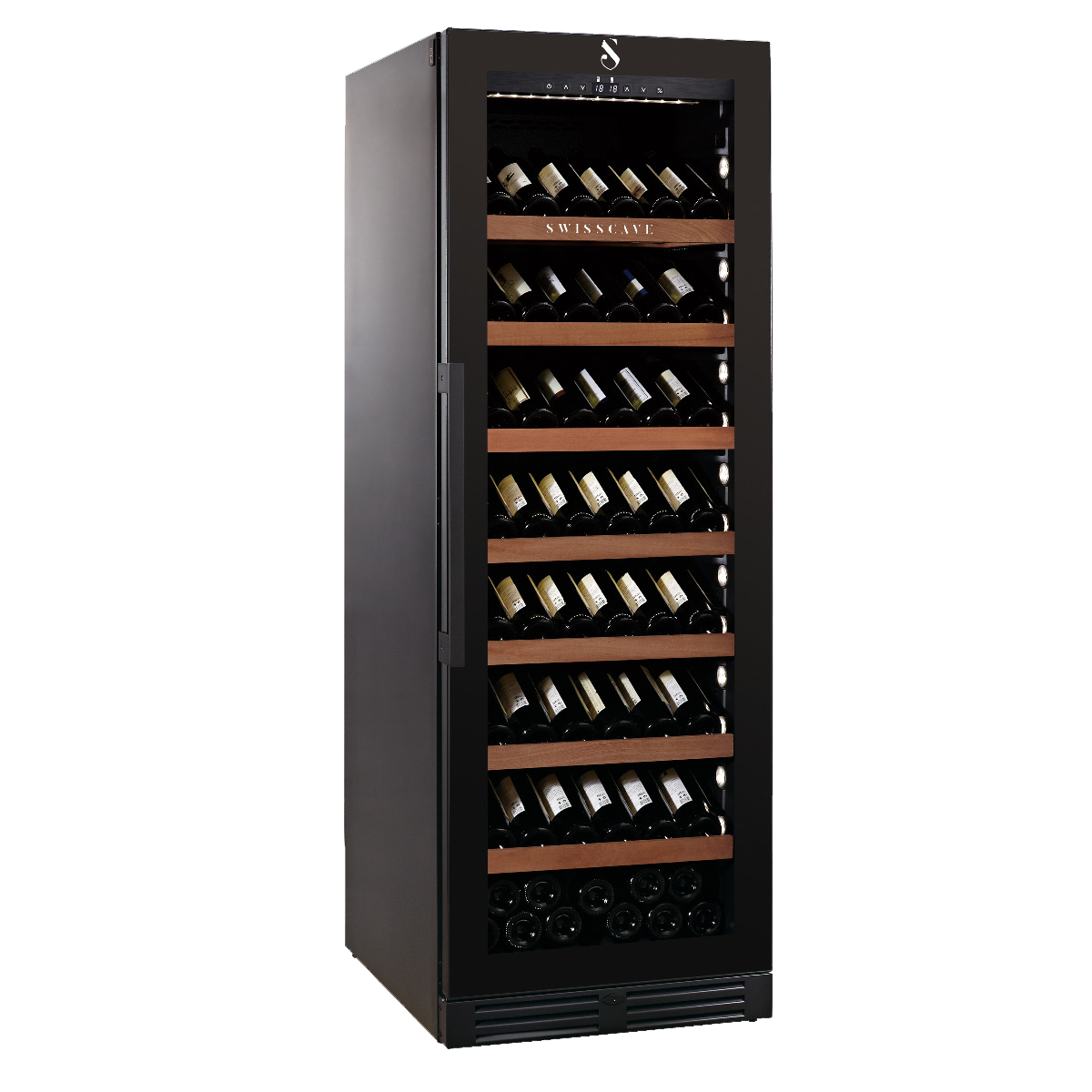 SWISSCAVE WLB-460FLD-MIX Single Zone Wine Cooler – 172cm, 151 Bottle Capacity