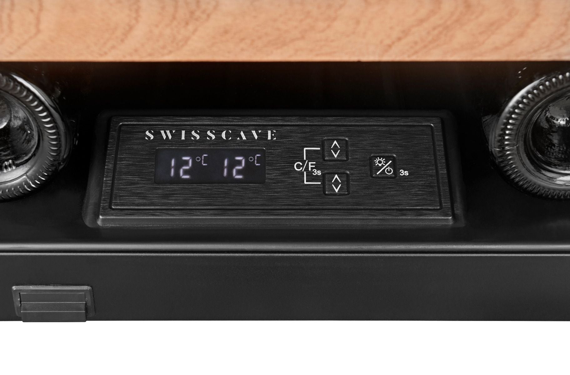 SWISSCAVE WIB-60DFT Dual Zone Wine Cooler – 60cm Built-In, 26 Bottle, Touch-to-Open