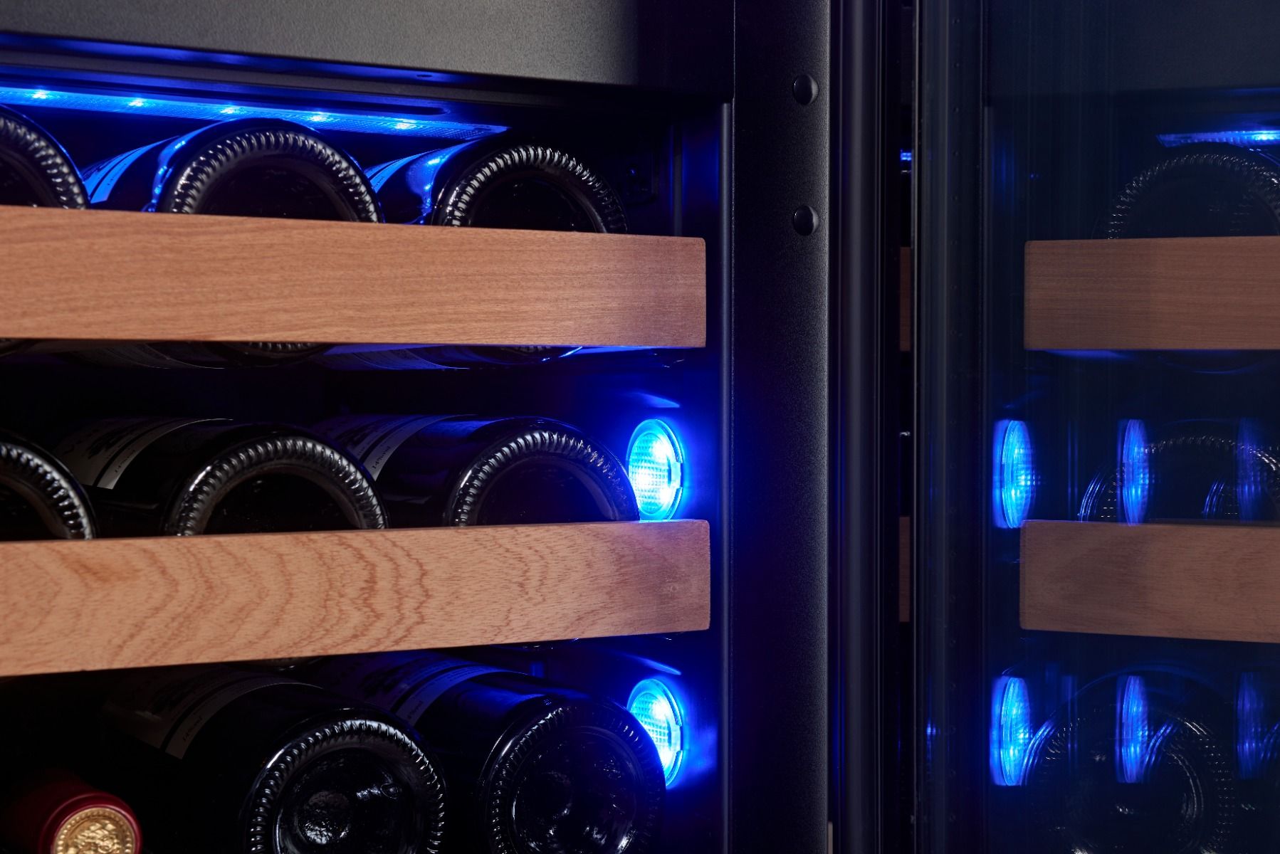 SWISSCAVE WIB-60DFT Dual Zone Wine Cooler – 60cm Built-In, 26 Bottle, Touch-to-Open