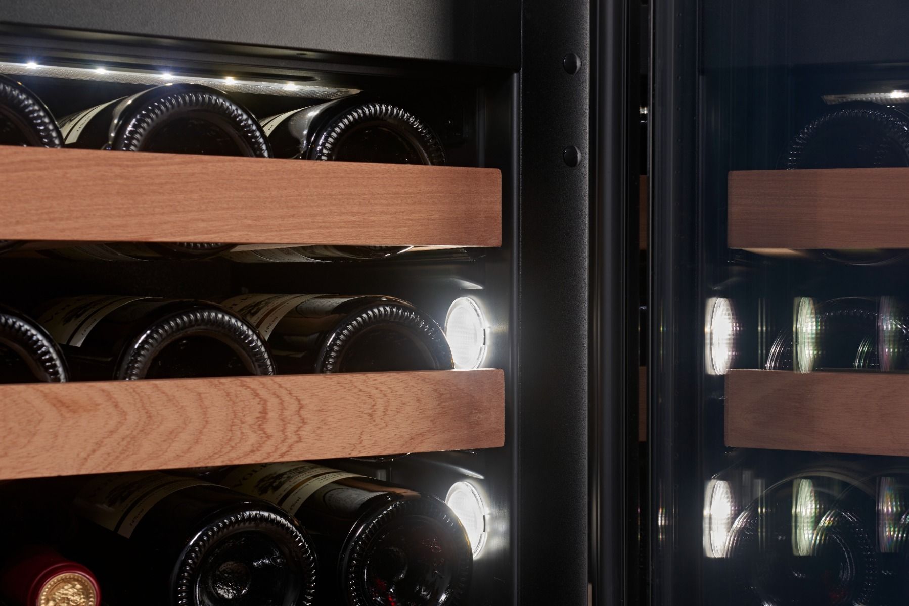 SWISSCAVE WIB-60DFT Dual Zone Wine Cooler – 60cm Built-In, 26 Bottle, Touch-to-Open