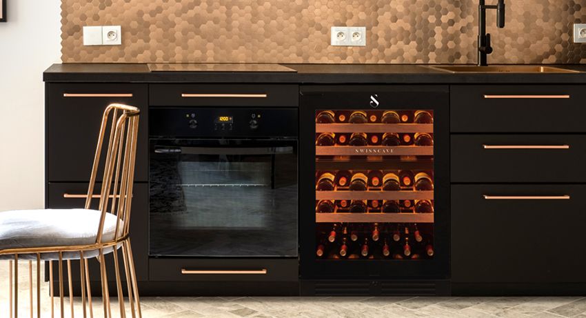 SWISSCAVE WUB-60DF Dual Zone Wine Cooler – 60cm Built-Under, 39 Bottle Capacity