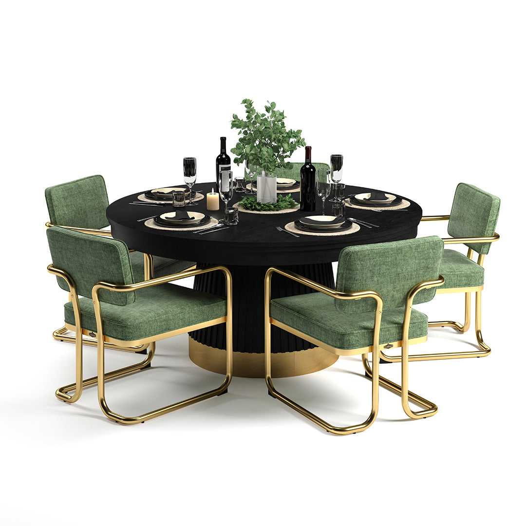 RAM Game Room Prohibition 60" Round Poker Table (PRO60TBL)