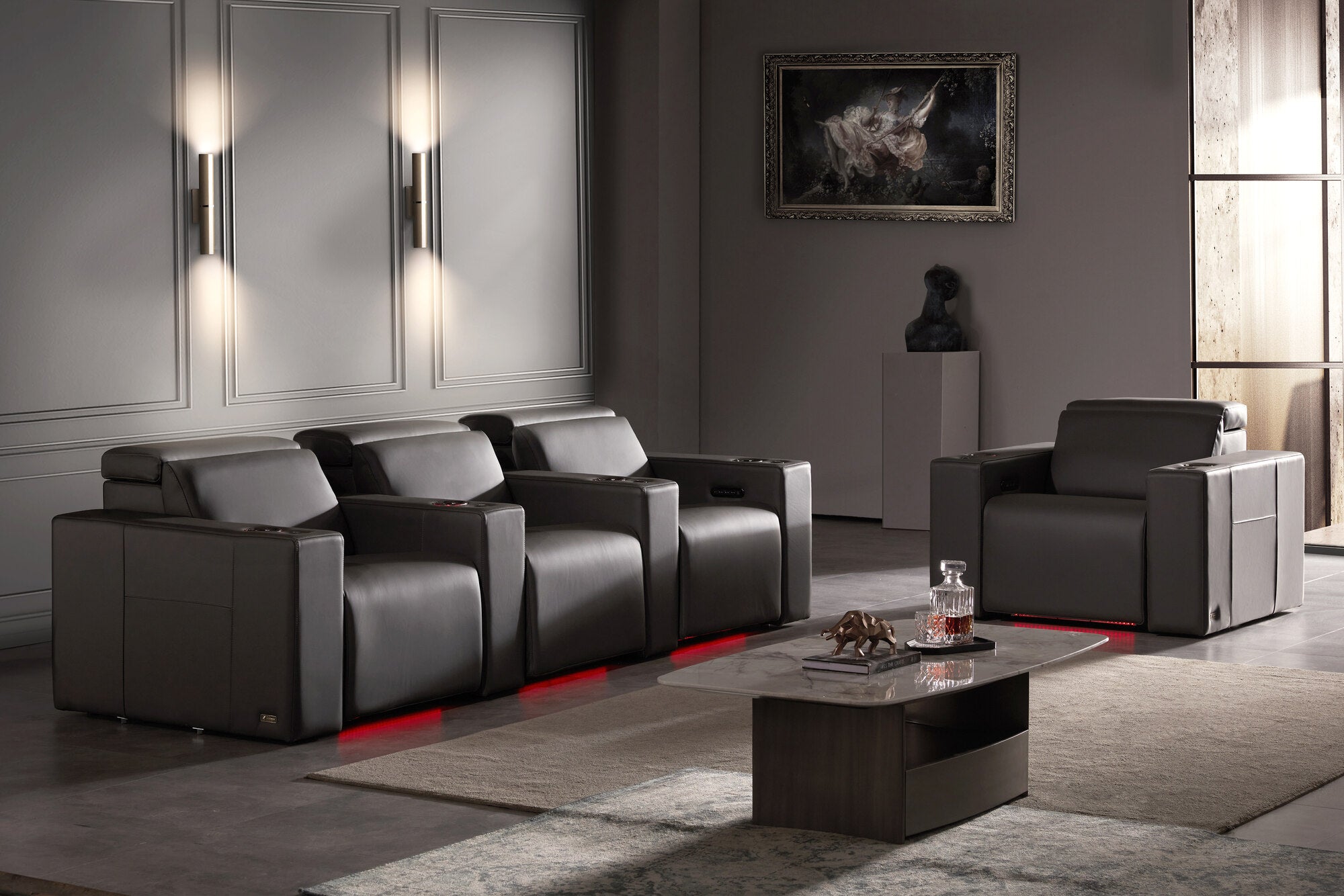 Valencia Barcelona Grand Ultimate Italian Leather Home Theater Seating – 2025 Edition