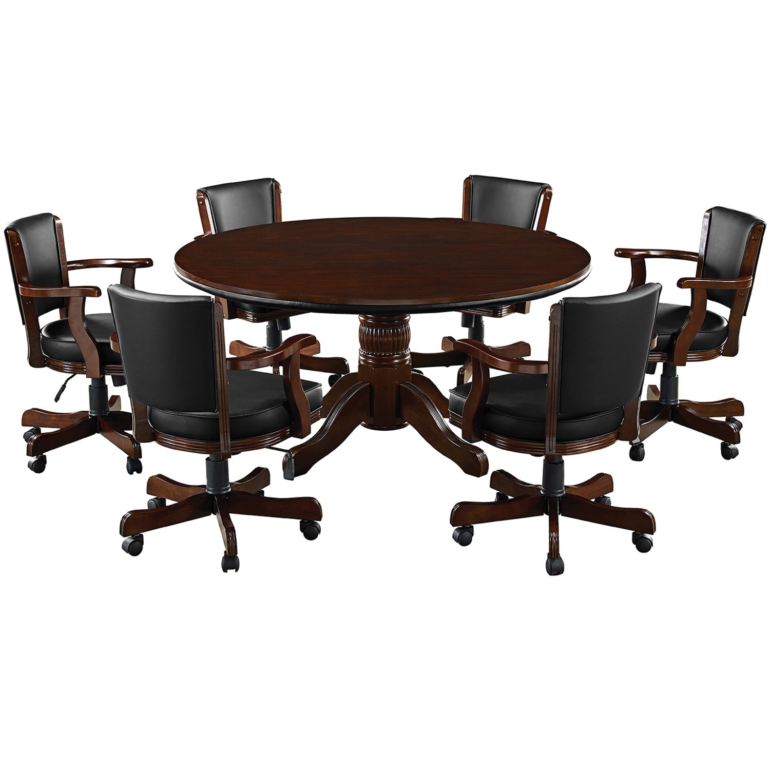 RAM Game Room 60" Round 2-in-1 Poker & Dining Table (GTBL60)